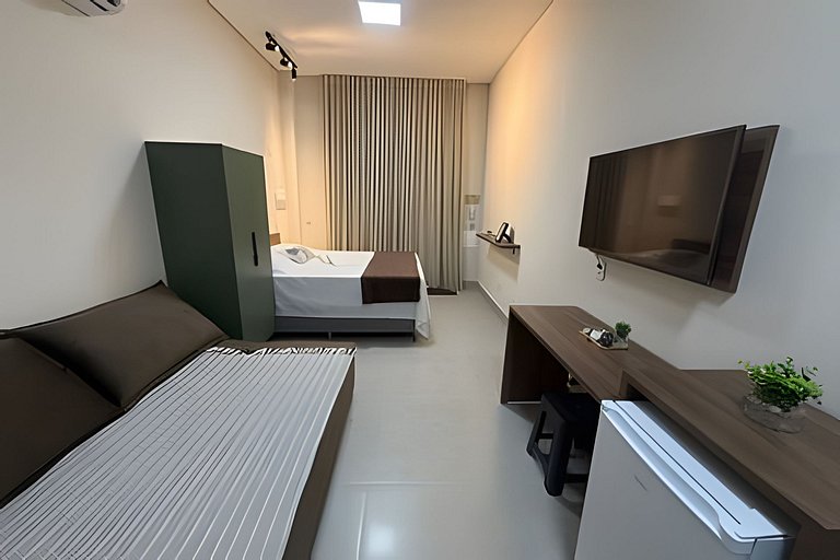 Studio 2 - Novo, Compacto e Confortável