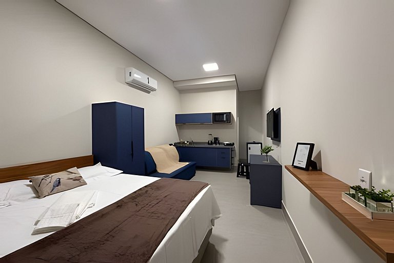 Studio 1 - Novo, Compacto e Confortável