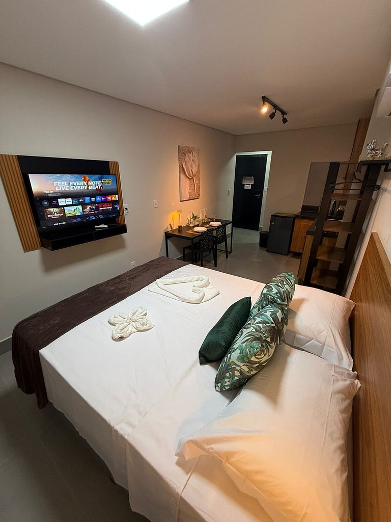 Studio 1- Novo, Moderno, perto do Shopping Estação