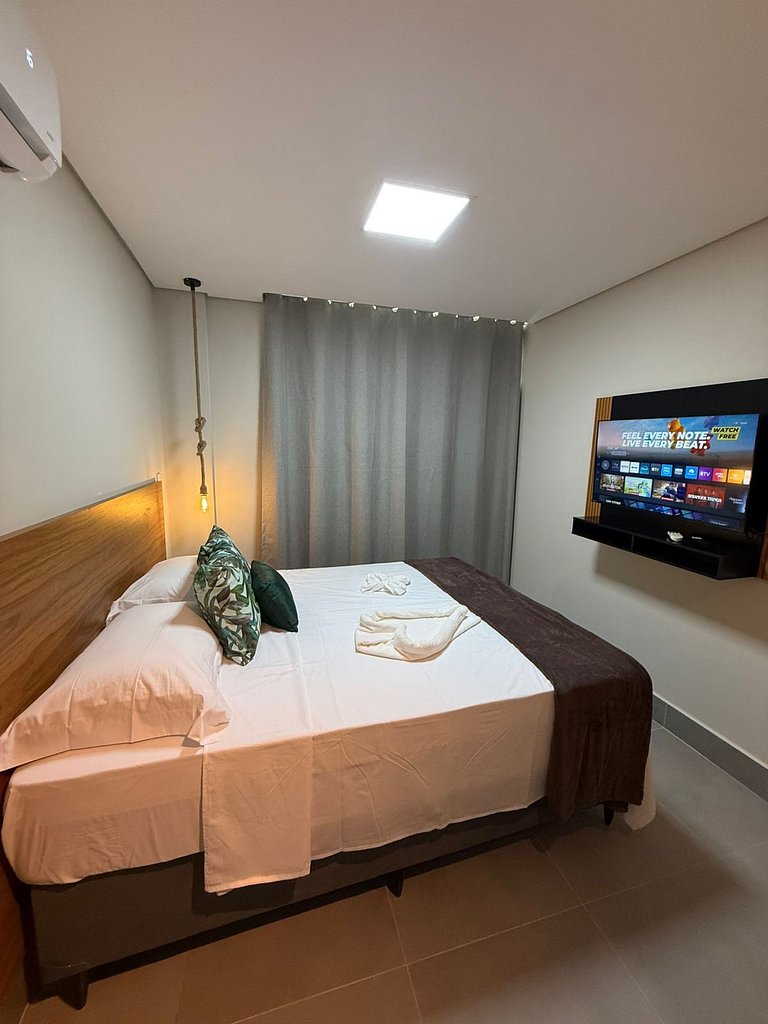 Studio 1- Novo, Moderno, perto do Shopping Estação