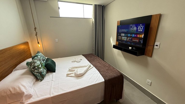 Studio 1- Novo, Moderno, perto do Shopping Estação