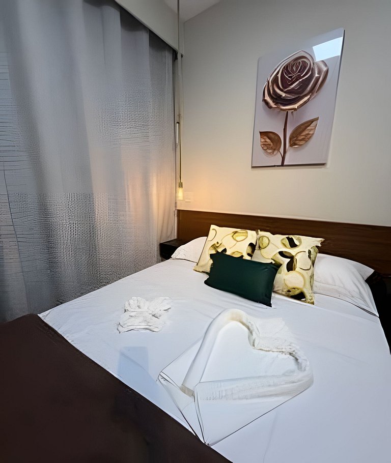 Studio 5 - Novo, Aconchegante e perto do Shopping