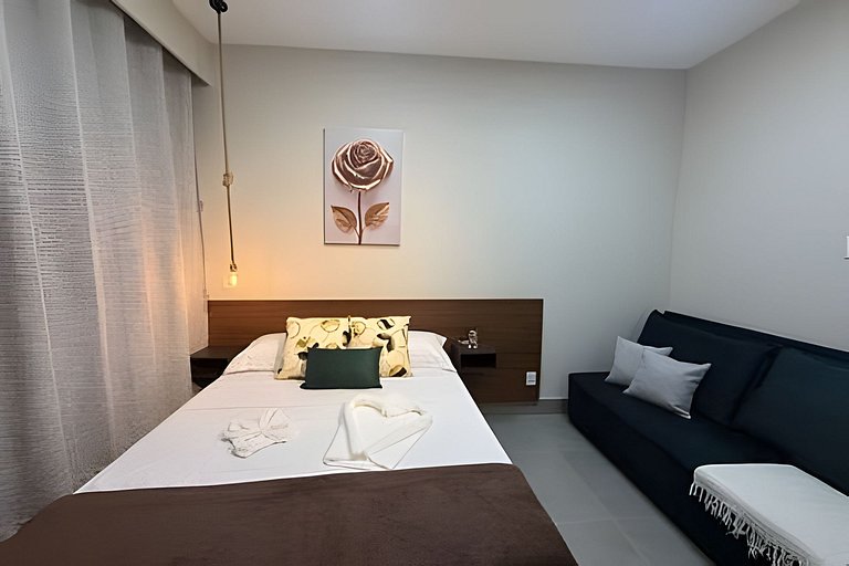 Studio 5 - Novo, Aconchegante e perto do Shopping