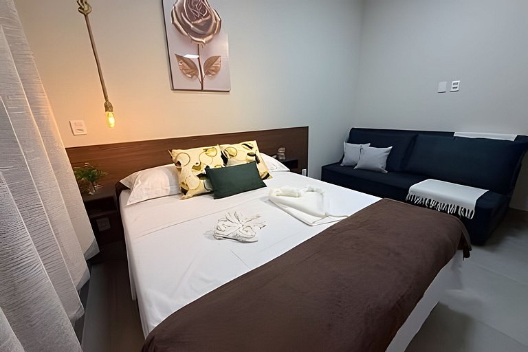 Studio 5 - Novo, Aconchegante e perto do Shopping