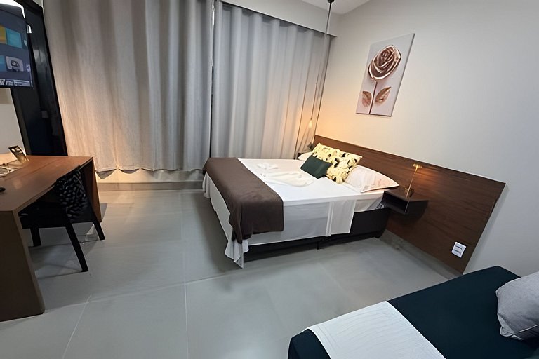 Studio 5 - Novo, Aconchegante e perto do Shopping