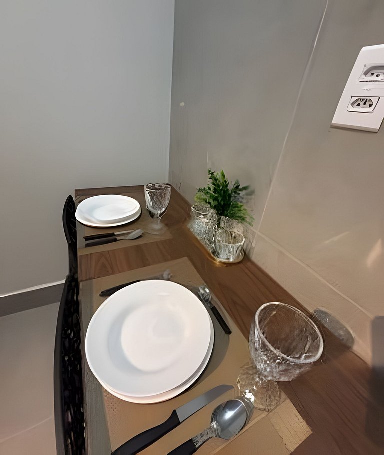 Studio 5 - Novo, Aconchegante e perto do Shopping
