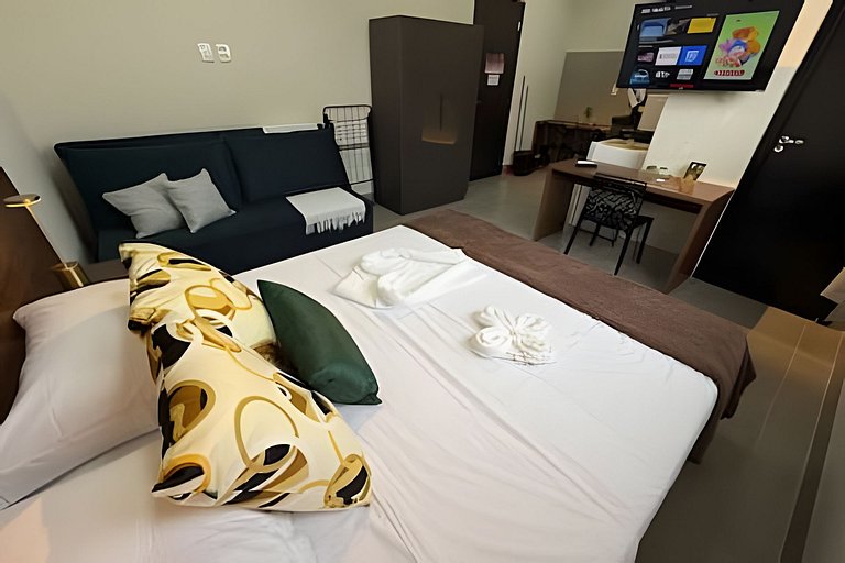 Studio 5 - Novo, Aconchegante e perto do Shopping