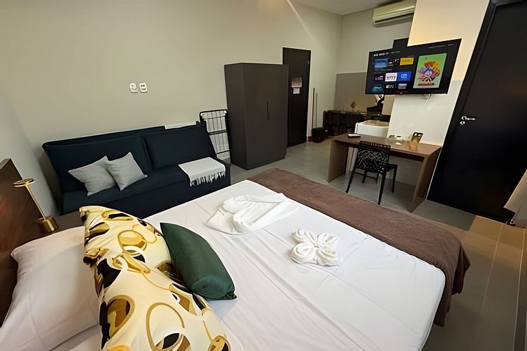 Studio 5 - Novo, Aconchegante e perto do Shopping