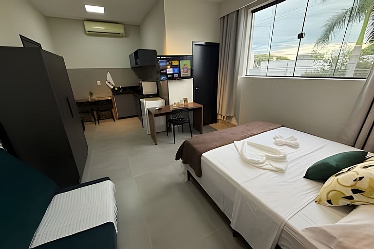 Studio 5 - Novo, Aconchegante e perto do Shopping