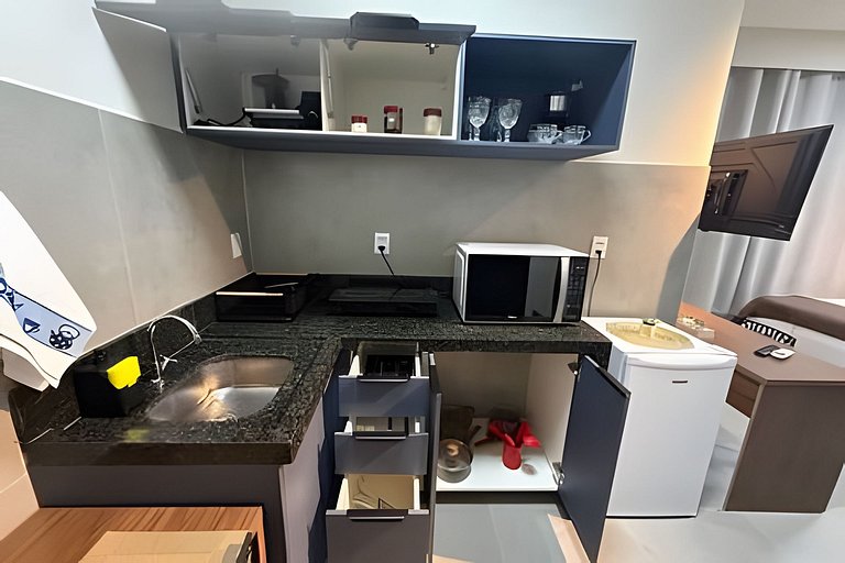 Studio 5 - Novo, Aconchegante e perto do Shopping