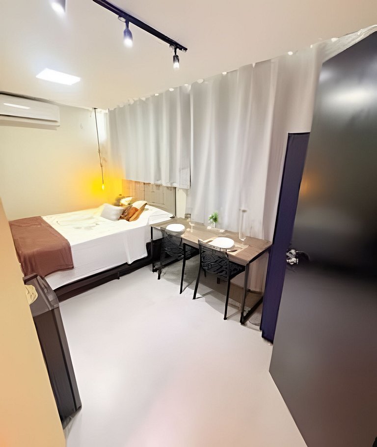 Studio 4 - Novo, Prático perto do Shopping Estação