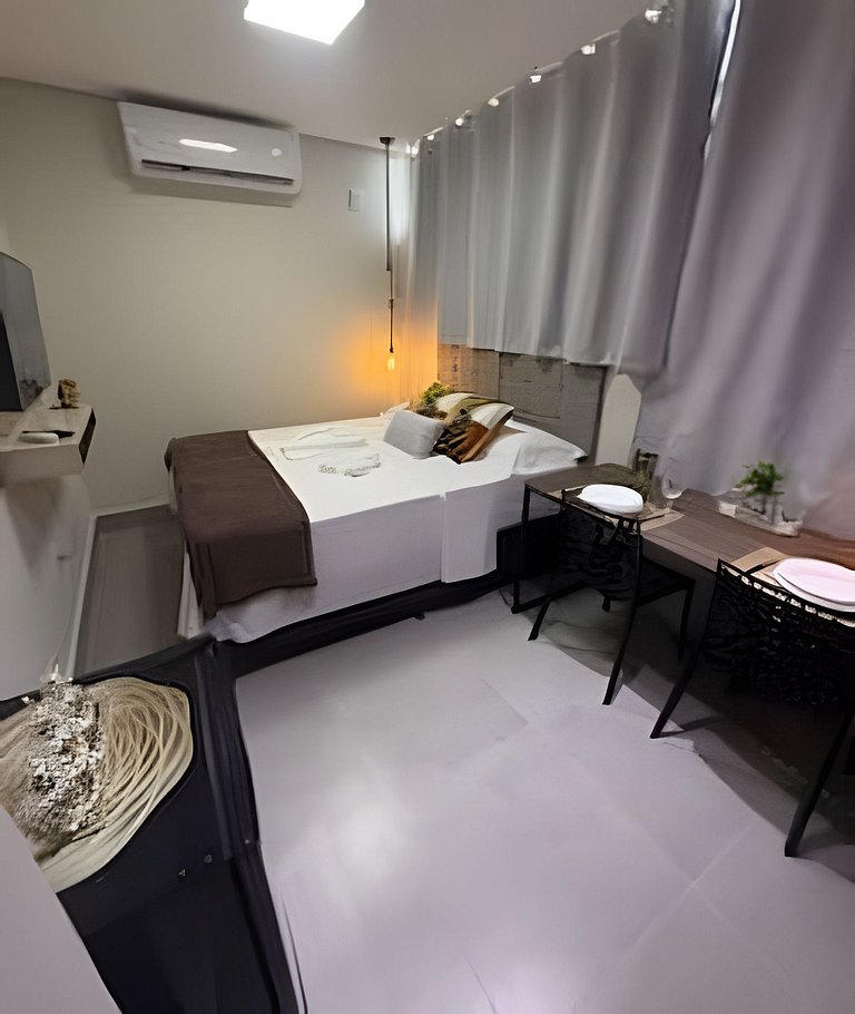 Studio 4 - Novo, Prático perto do Shopping Estação