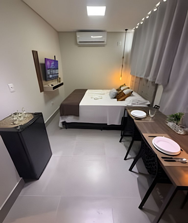 Studio 4 - Novo, Prático perto do Shopping Estação