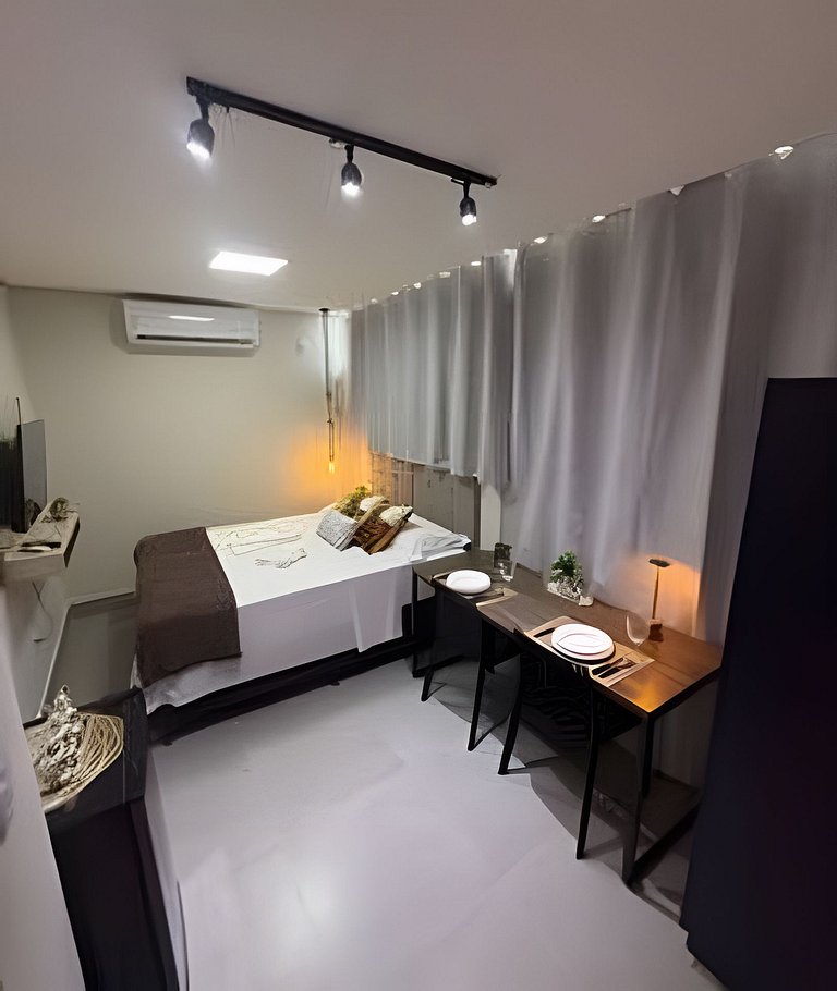 Studio 4 - Novo, Prático perto do Shopping Estação