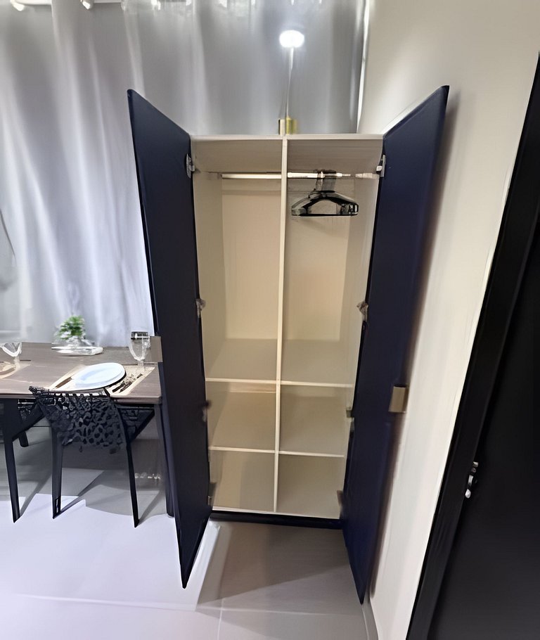 Studio 4 - Novo, Prático perto do Shopping Estação