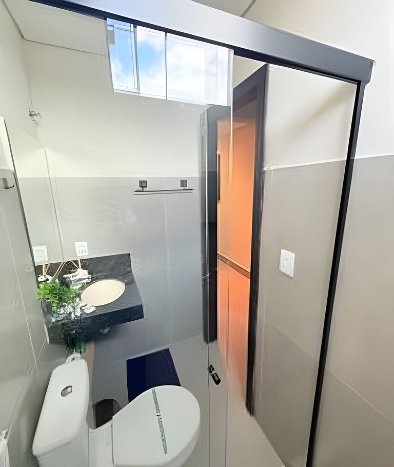 Studio 4 - Novo, Prático perto do Shopping Estação